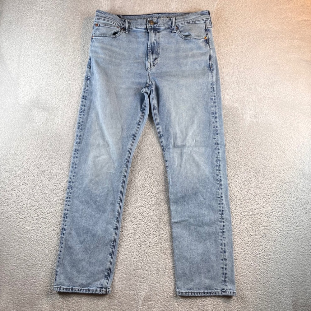 American Eagle Mens Original Straight Light Wash Denim Jeans 33x32